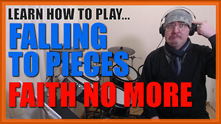 ★ Falling To Pieces (Faith No More) ★ Drum Lesson PREVIEW | How To Play Song (Mike Bordin)
