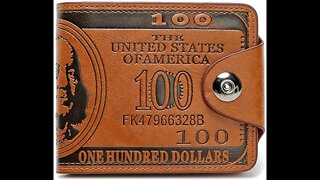 CH Men's US Dollar Wallet Bill Money Bifold Safe Purse With Magnetic Buckle