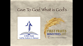 Give to God What Is God's