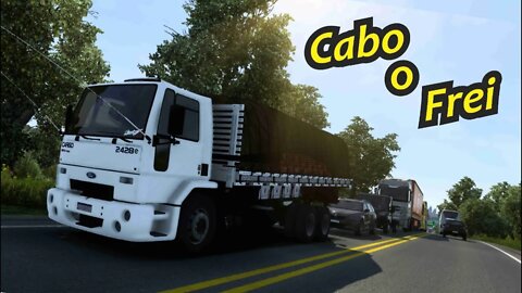 FORD CARGO 2428 PERDEU O FREIO NA SERRA / NO PUXE DA CEBOLA / ETS2 (1.45) Euro Truck Simulator 2
