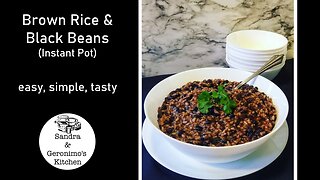 Brown Rice & Black Beans (Instant Pot)