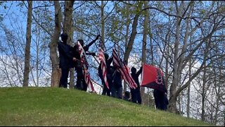 Antifa Burns American Flags For Abortion Rights