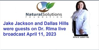 Jake Jackson and Dallas Hills were guests on Dr. RIma live broadcast