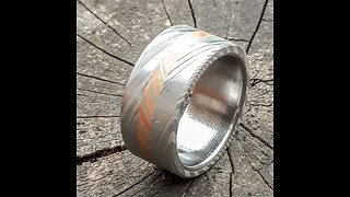 Mokume Gane and Damascus Steel Ring