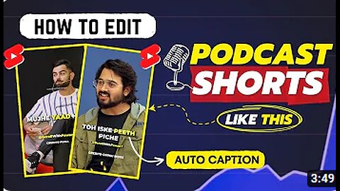 🎙️How to Make Podcast Shorts for YouTube ✨Like @ScrollWithPawan7