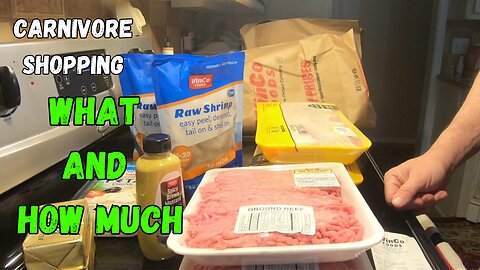 Carnivore Shopping 1 week of meals