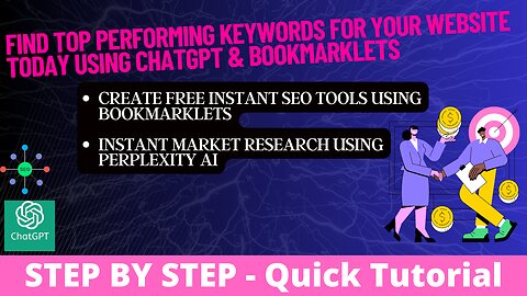 📈 How to Find Top Performing Keywords for Your Website TODAY using ChatGPT & Bookmarklets