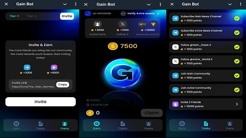 Gain Network Bot | 100% Verified Backed By Avive | New Telegram Crypto Mining Airdrop Bot