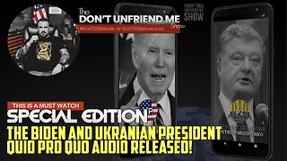 Joe Biden and Ukrainian President Quid Pro Quo Leaked Audio! - Must Listen!