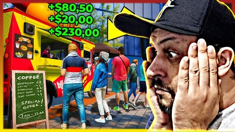 Novo Simulador de FoodTruck COZINHEIRO no CARRO DE LANCHES!! (Food truck simulator)