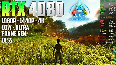 ARK Survival Ascended on the RTX 4080 | 4K - 1440p - 1080p | Epic & Low | DLSS & FG