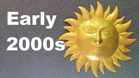 CURIOS for the CURIOUS 167: Sun Wall Sculpture, Brass, Early 2000s
