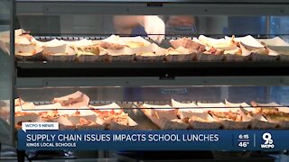 Supply chain issues impact school lunches