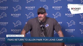 Fans return to Lions training camp for first time since 2019