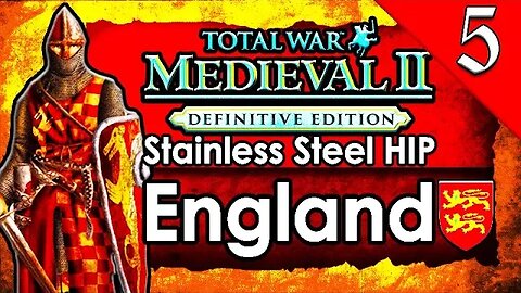 ENGLISH INVASION OF FRANCE! Medieval 2 Total War: Stainless Steel HIP: England Campaign Gameplay #5