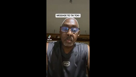 A message to TIKTOK (actually the 1st)