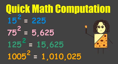 Super Quick Math Computation - Squaring 5