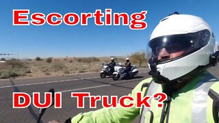 Whats going on here Interstate 17 Police escort