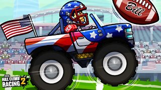 Monster Truck dos Estados Unidos no Hill Climb Racing 2