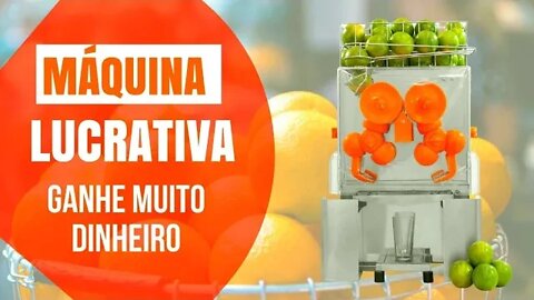 IDEIA DE NEGÓCIO - COMO GANHAR DINHEIRO COM UMA MÁQUINA DE SUCO DE LARANJA