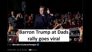 Barron Trump makes waves at Trump rally