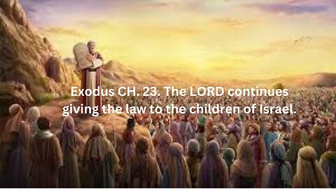 The LORD continues giving the law to the children of Israel.
