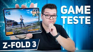 Galaxy Z FOLD 3 - COMO É JOGAR EM UM DOBRÁVEL? TESTE DE JOGOS
