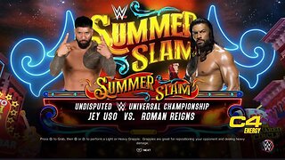 WWE Summerslam 2023 Roman Reigns vs Jey Uso in Tribal Combat for the WWE Universal Championship