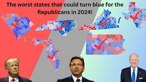 The worst states that could turn blue in 2024!