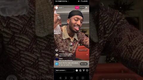 pardison fountaine IG live responding meg thee stallion's IG live