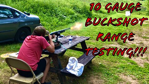 Browning BPS 10 Gauge .720 Non Ported Choke Buckshot Range Testing