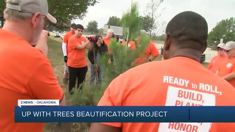Up With Trees works on beautification project along Tulsa highways