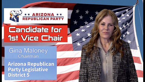 Congratulations to Gina Maloney as the 1st Vice Chair of the AZ GOP - elected Jan 27th