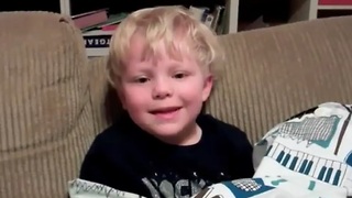 Adorable Boy Laughs At His Own Knock-Knock Jokes