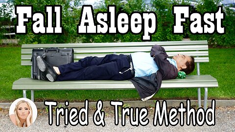 Insomnia? How to FALL ASLEEP FAST - simple instructional sleep video - really works!