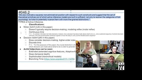ActInf Livestream #046.2 ~ "Active inference models do not contradict folk psychology"
