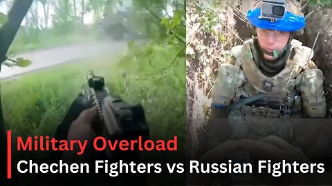 Ukrainian & Chechen Fighters Advancing Forward