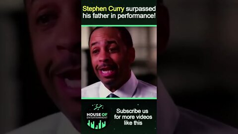 When Stephen Curry surpassed his father in performance #Short