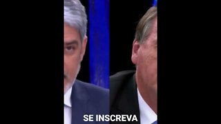 MAIS PARECIA UMA DESAVENÇA PESSOAL DO QUE UMA ENTREVISTA... JAIR BOLSONARO NO JORNAL NACIONAL.