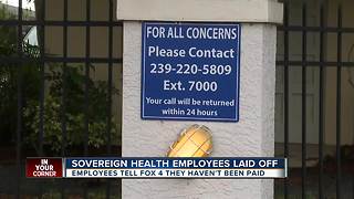 Sovereign Health's inability to pay employees since April