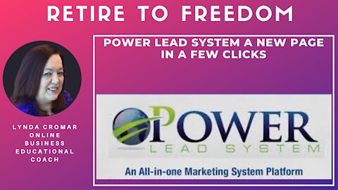 Power Lead System A New Page In A Few Clicks