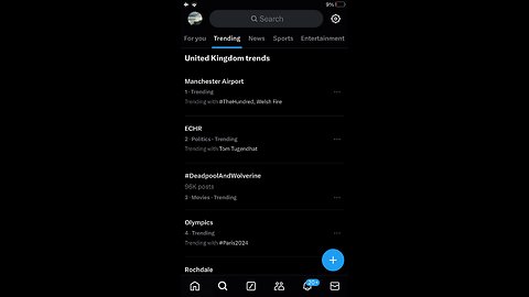 25/07/2024 what is trending on X after policeman kicked man in Manchester