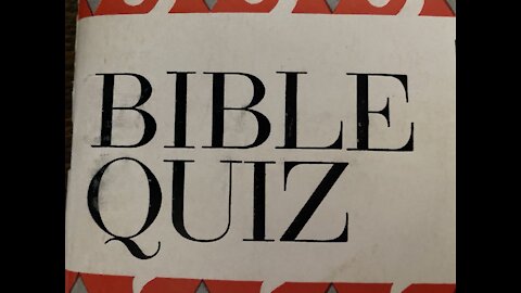 Bible Quiz 2 ⭐️Bible Quiz 2