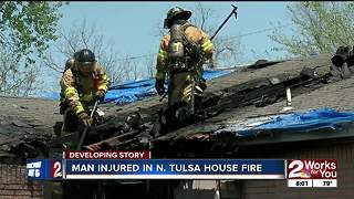 Man seriously injured after escaping house fire