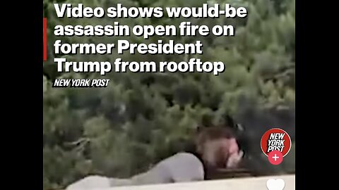 Raw Footage Of Trump Assassination Attempt Rooftop Sniper