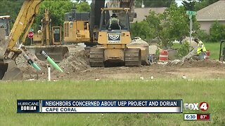 Neighbors concerned about UEP construction and rain from Hurricane Dorian