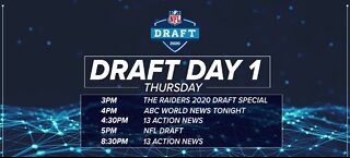 NFL Draft lineup for day 1