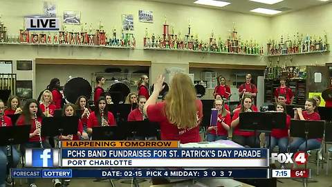 High school band fundraises for holiday parade in March - 7am live report