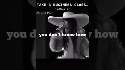 Wise Business Advice From Cardi B tiktok thequotebibles