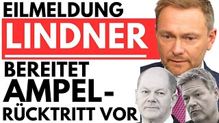 💥EILMELDUNG: CHRISTIAN LINDNER BRINGT AMPEL ZUM PLATZEN!💥@Deutsche Politik🙈